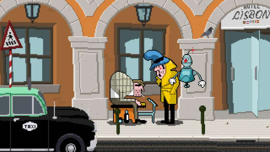 Detective Case and Clown Bot in: Murder in the Hotel Lisbon PC Steam CD Key