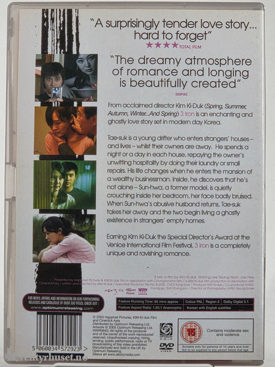 3-Iron (2004). DVD. Scanbox / Egmont Film