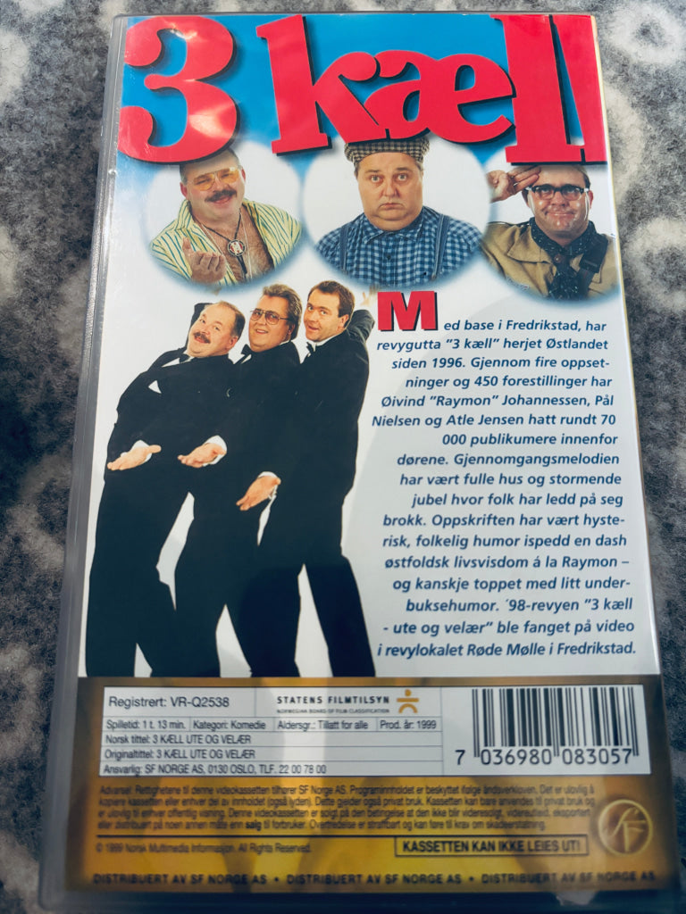 3 kæll - ute og velær. 1999. VHS. VHS