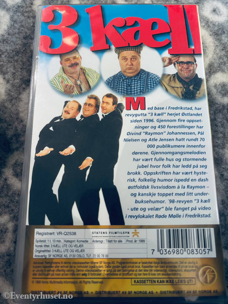 3 kæll - ute og velær. 1999. VHS. VHS