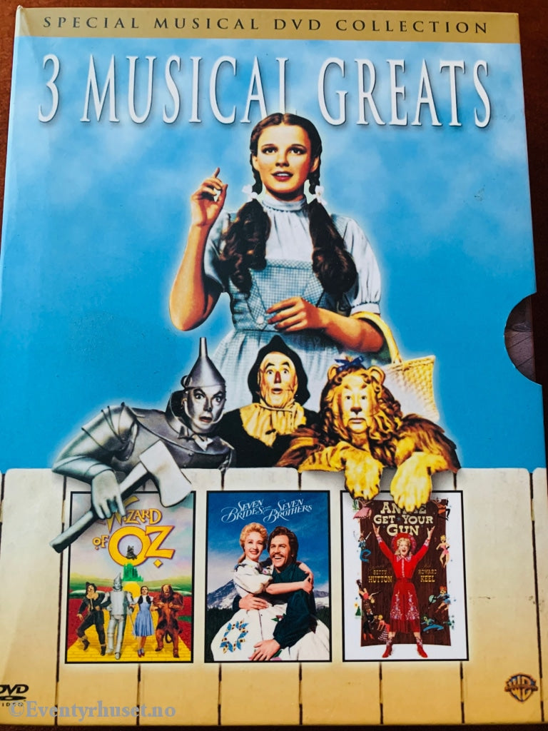 3 Musical Greats. Dvd Samleboks (Snapcase).