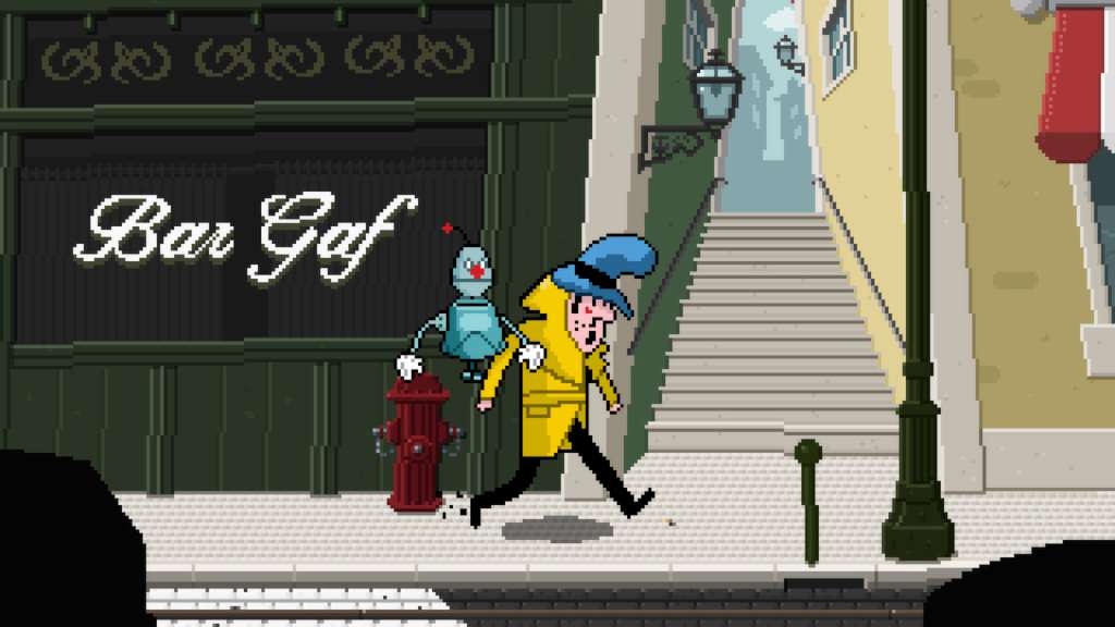 Detective Case and Clown Bot in: Murder in the Hotel Lisbon PC Steam CD Key