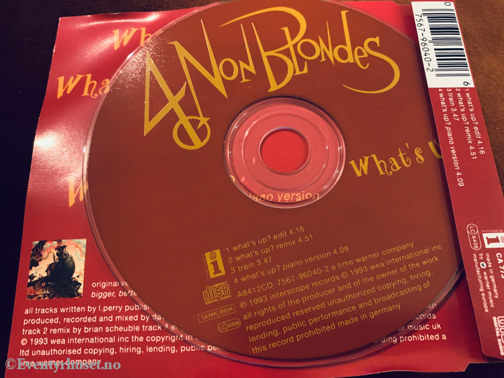 4 Non Blondes. What's Up? 1993. CD.