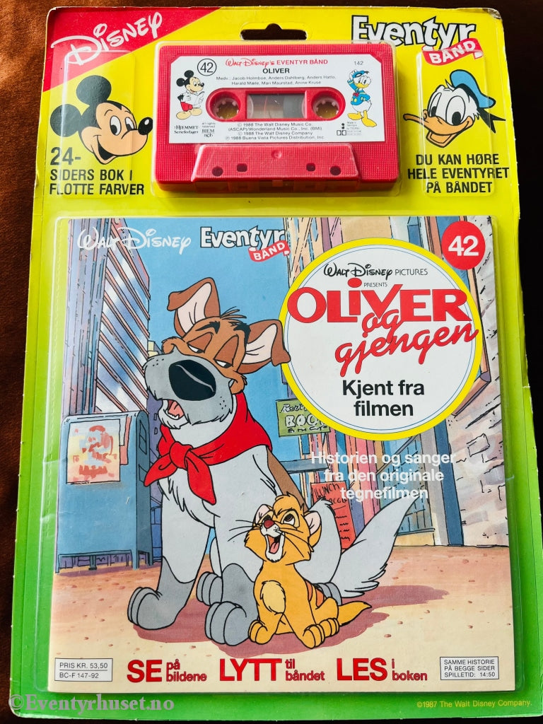 42 Disney Eventyrbånd. Oliver Og Gjengen. Komplett I Eske. Eventyrbånd