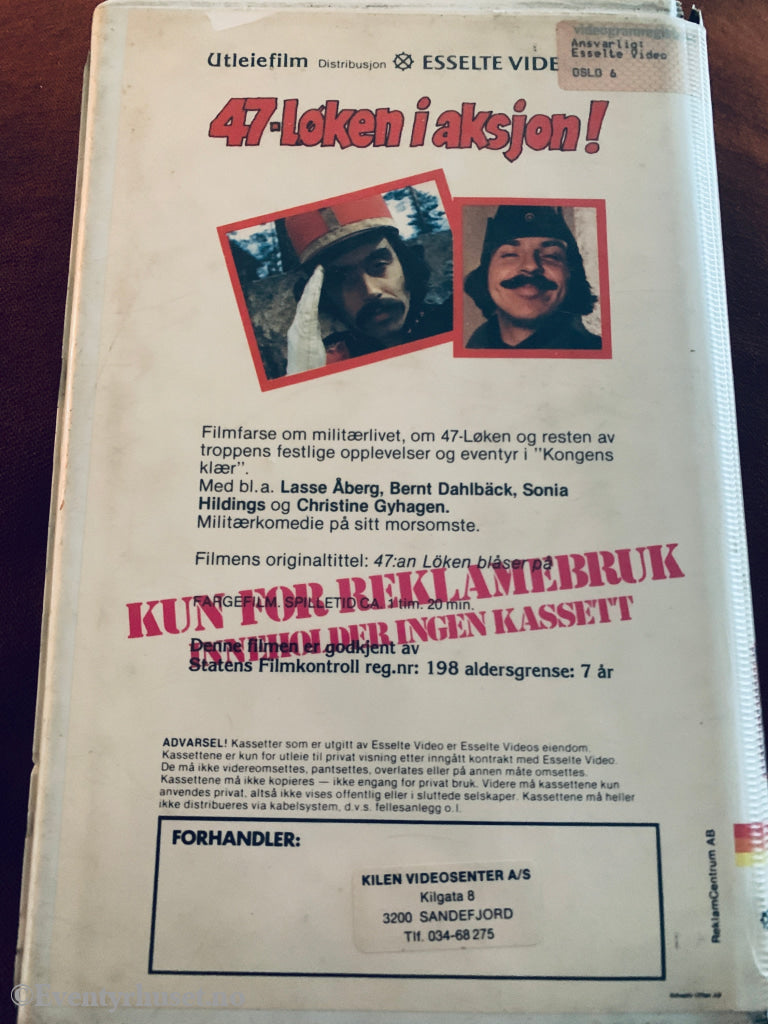 47-løken i aksjon!. 1978. VHS Big Box.