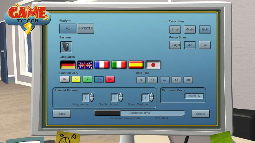 Game Tycoon 2 Steam CD Key