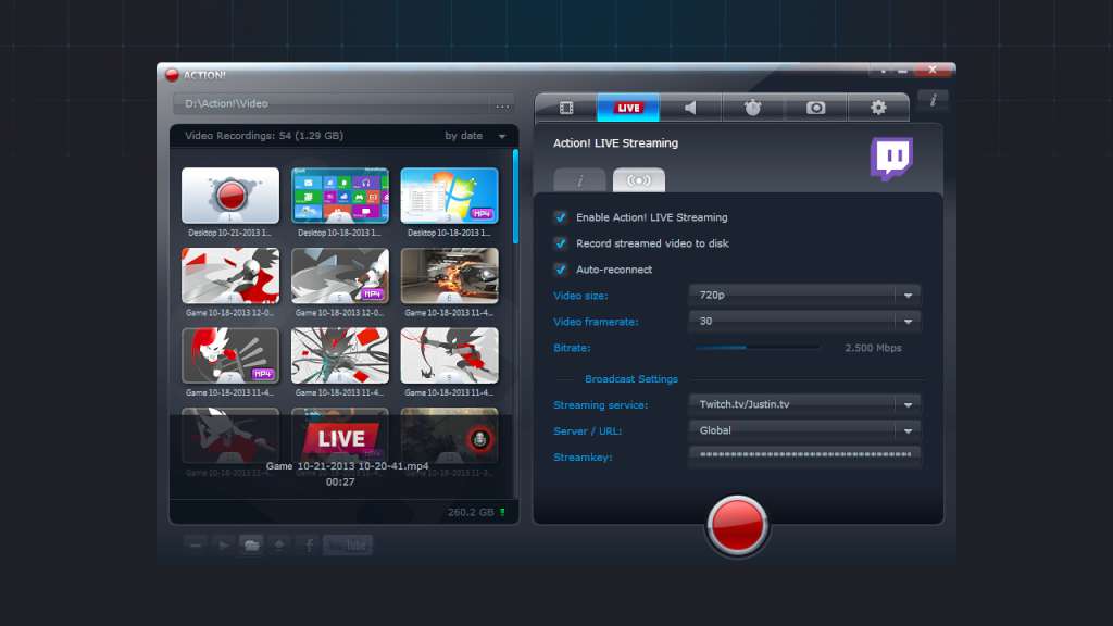 Action! - Gameplay Recording and Streaming Steam CD Key
