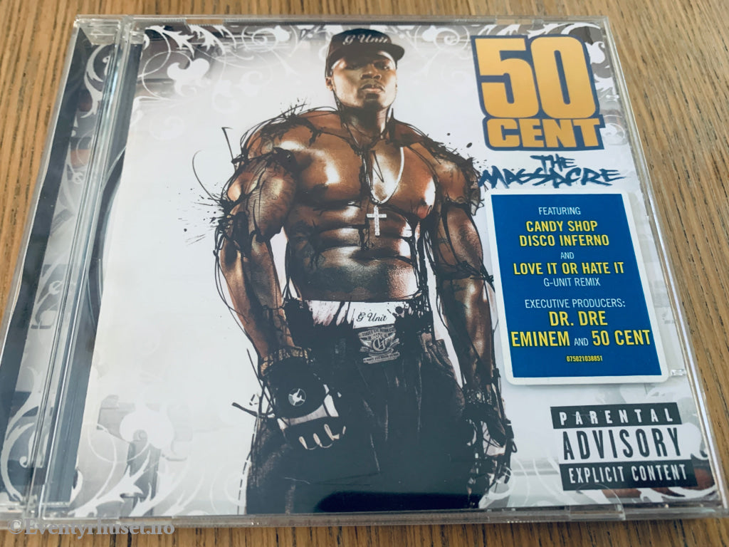 50 Cent, The Massacre, 2005. Musikk-CD.