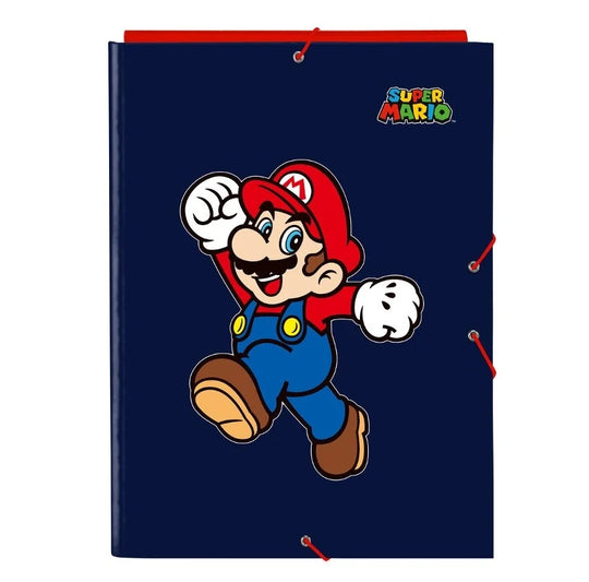 SUPER MARIO - A4 Premium Binder with Flaps & Elastic Band