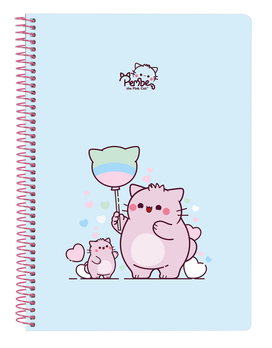 THE PINK CAT - A5 Notebook