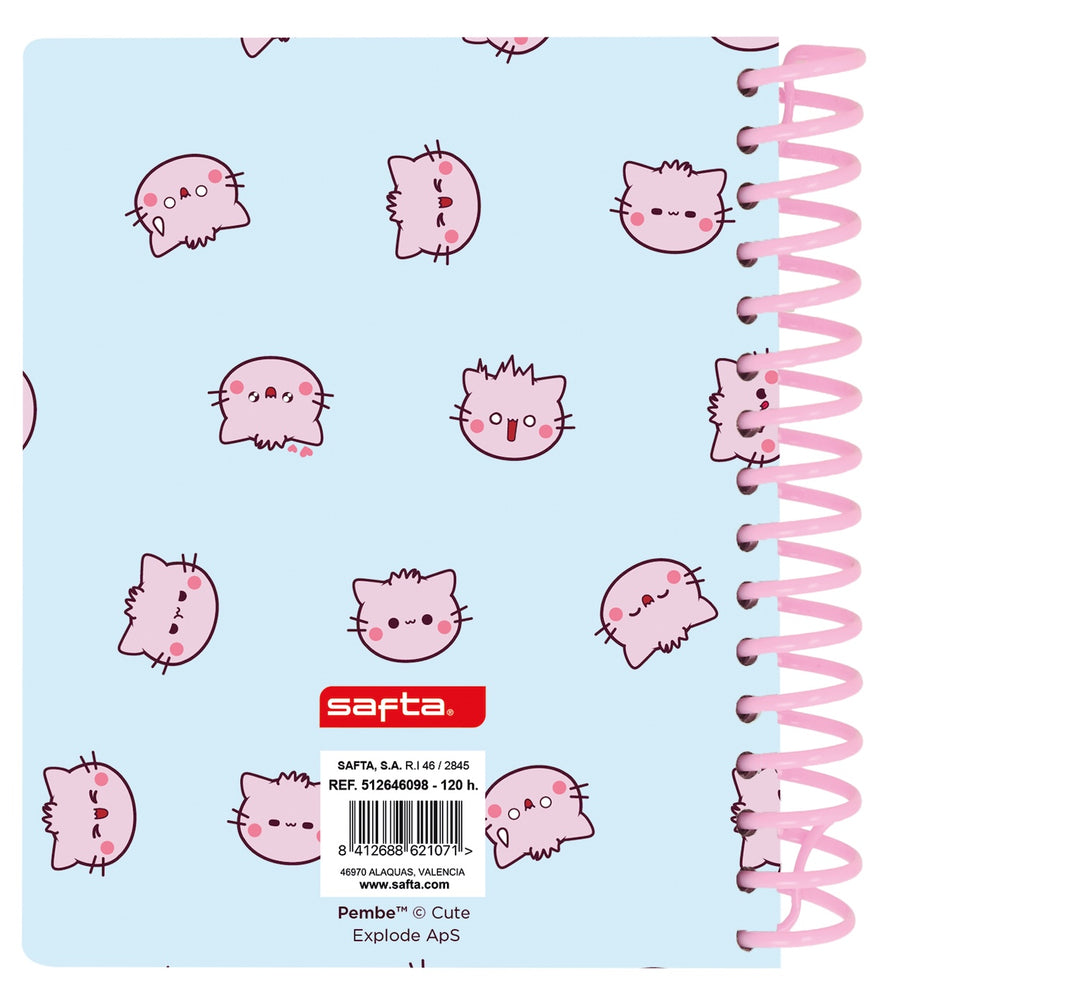 THE PINK CAT - A6 Notebook