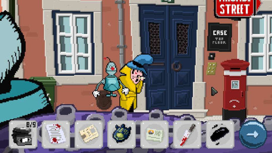 Detective Case and Clown Bot in: Murder in the Hotel Lisbon PC Steam CD Key