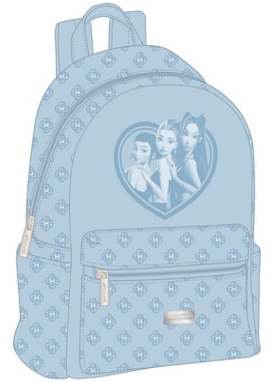 K-POP DEMON HUNTERS - Blue - PU Backpack '28x24x12cm'