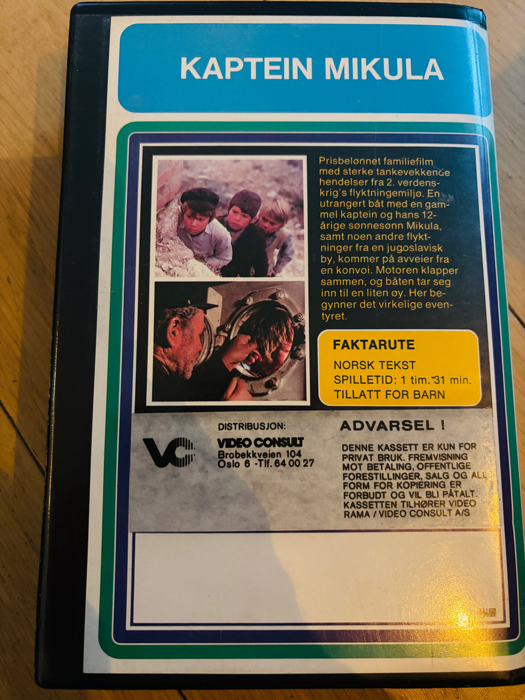 Kaptein Mikula. VHS Big Box.