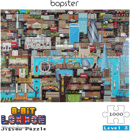8-Bit Pixel Puzzle London Level 3 1000 Pieces Home & Gifts