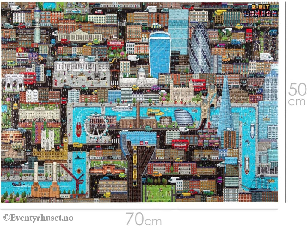 8-Bit Pixel Puzzle London Level 3 1000 Pieces Home & Gifts