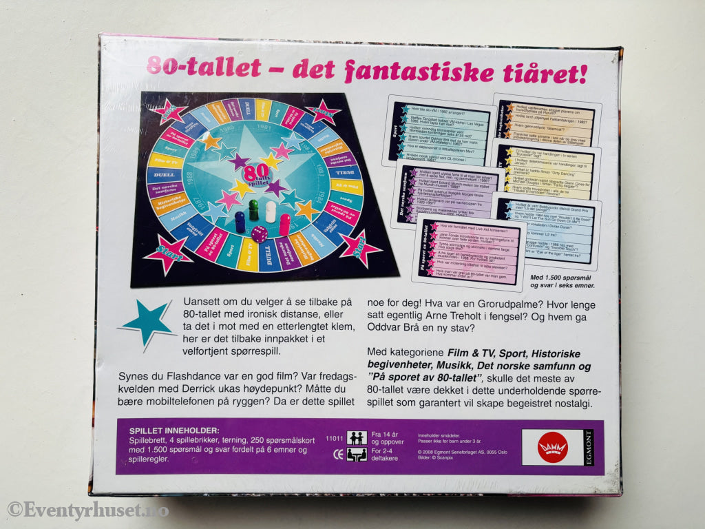 80-tallsspillet Brettspill. Ny i plast!