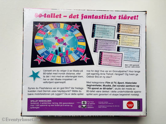 80-tallsspillet Brettspill. Ny i plast!
