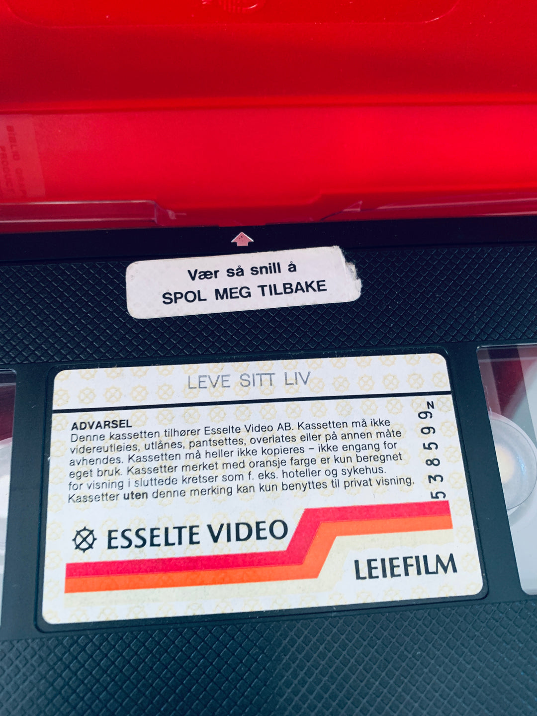 Leve sitt liv. 1982. VHS Big Box.