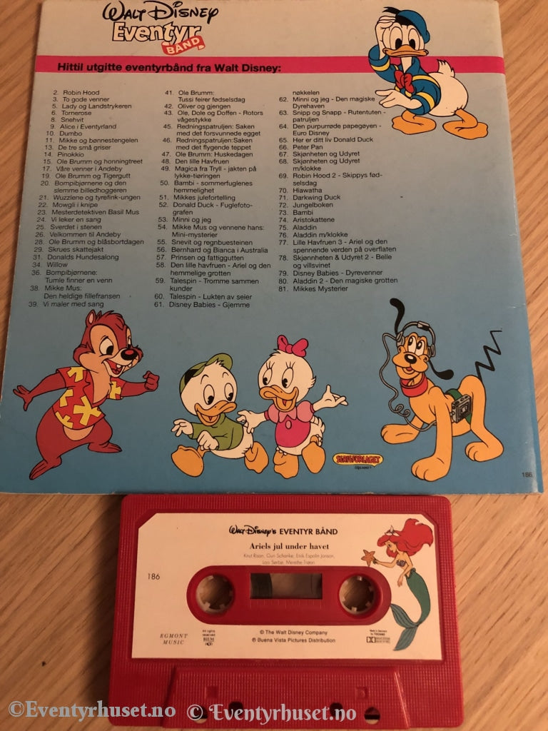 86 Disney Eventyrbånd - Den Lille Havfruen Ariels Jul Under Vannet