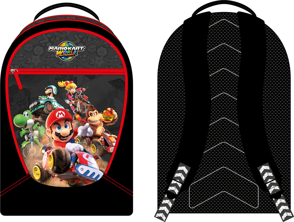 MARIO KART WORLD - 3 Compartiments BackPack '32x45x18cm'