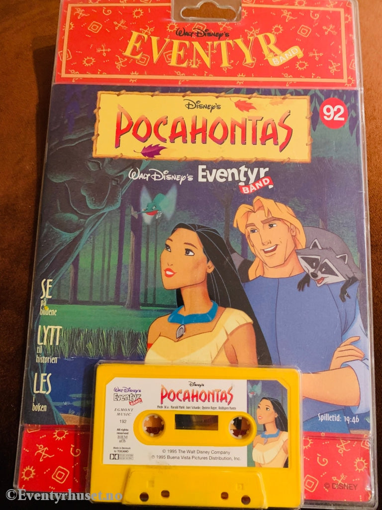 92 Disney Eventyrbånd - Pocahontas. Komplett I Eske.