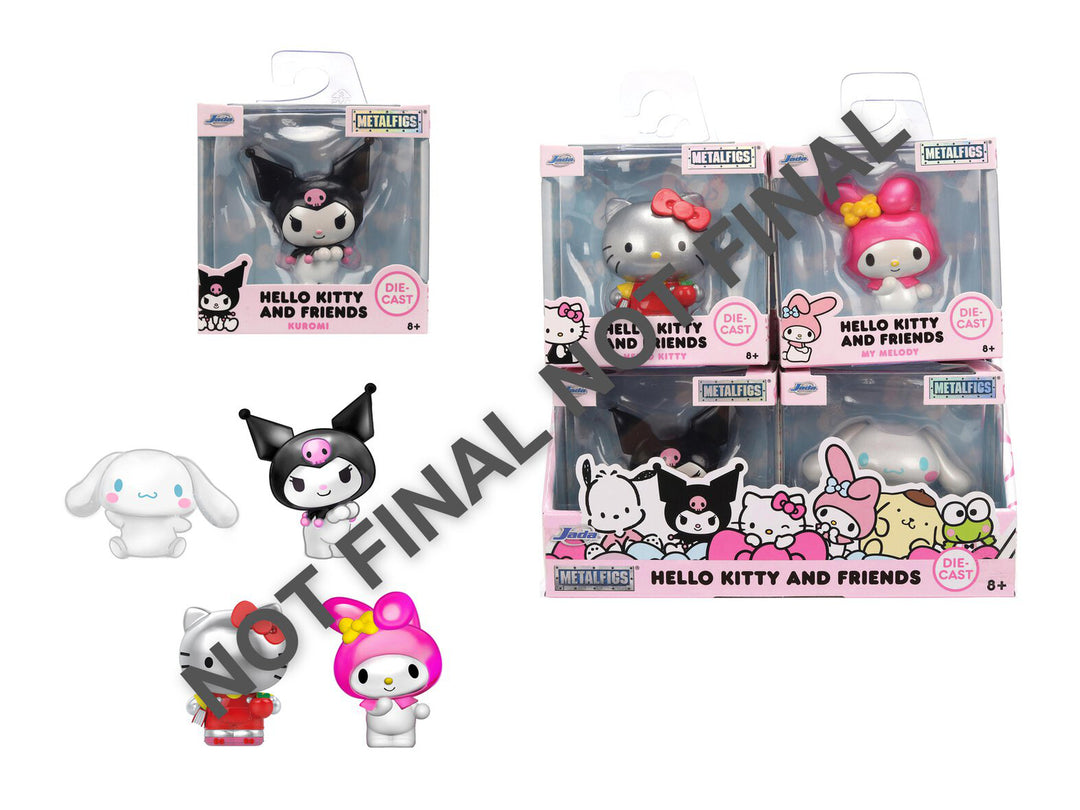 HELLO KITTY - Display of 2,5" Figures - 4 Modèles - 12pc - Wave 2