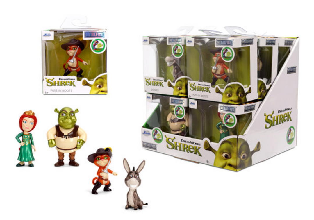 SHREK - Display of 2,5" Figures - 4 Modèles - 12pc - Wave 1