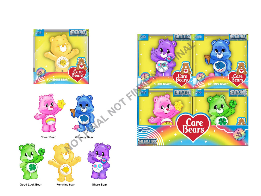 CAREBEAR - Display of 2,5inch Figures - 5 Modèles - 12pc - Wave 1