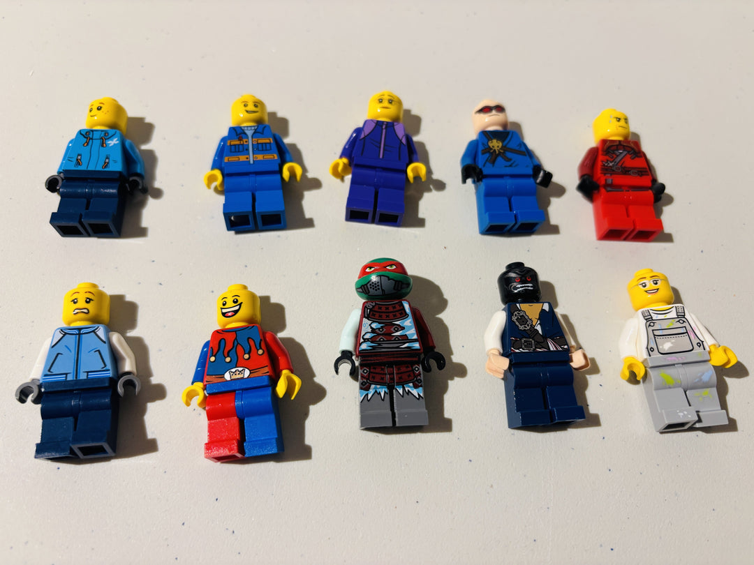 LEGO minifigurer – 10 stk (City/Ninjago m.m.)