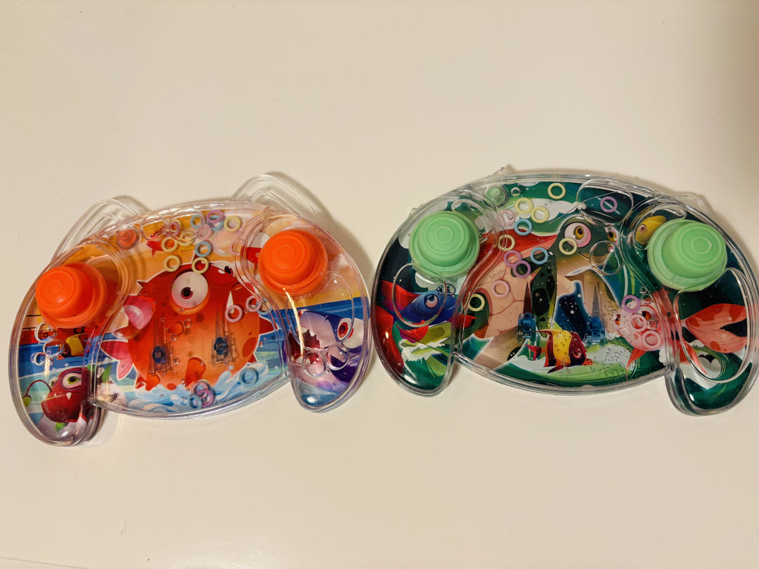 Vannspill håndspill med fisketema (2 stk)