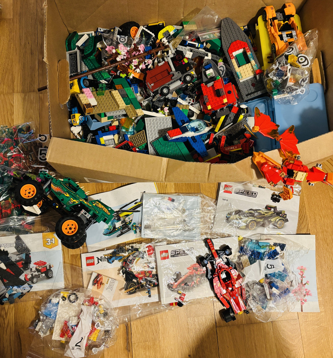 Stor LEGO lot – blandede sett og deler