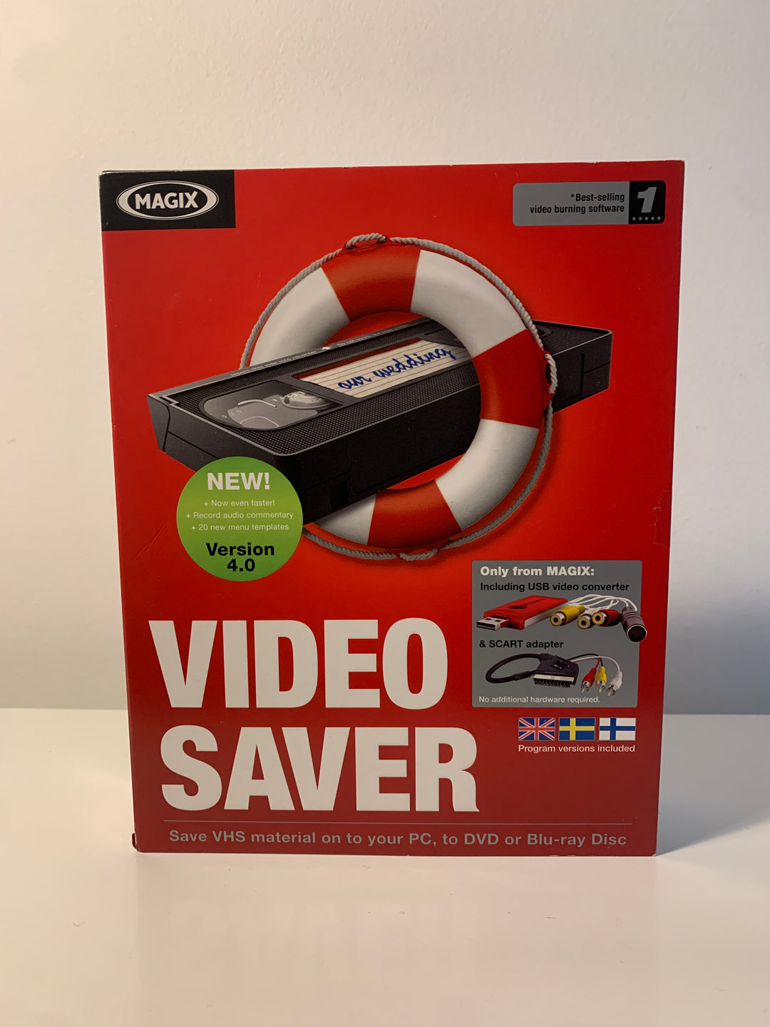 MAGIX Video Saver 4.0 – VHS til PC Konverteringssett