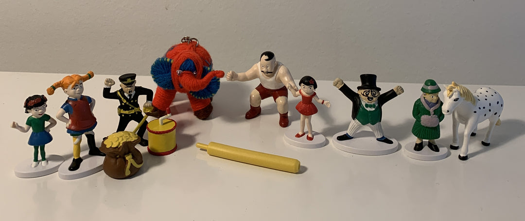 Pippi Langstrømpe Figursett – Karakterer fra Villa Villekulla