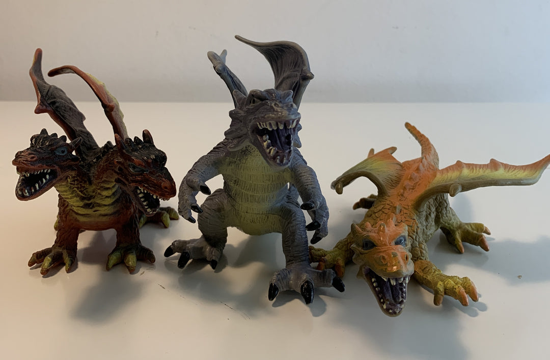 Dragefigurer (Sett med 3)