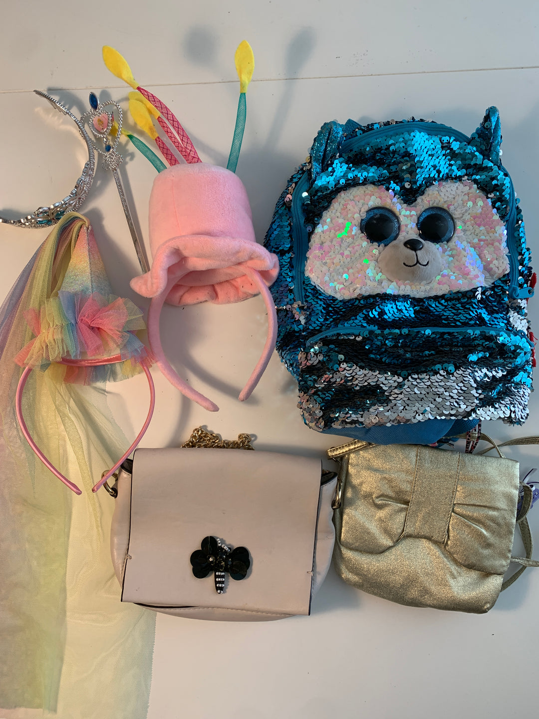 Ty Beanie Boo paljettsekk og tilbehør
