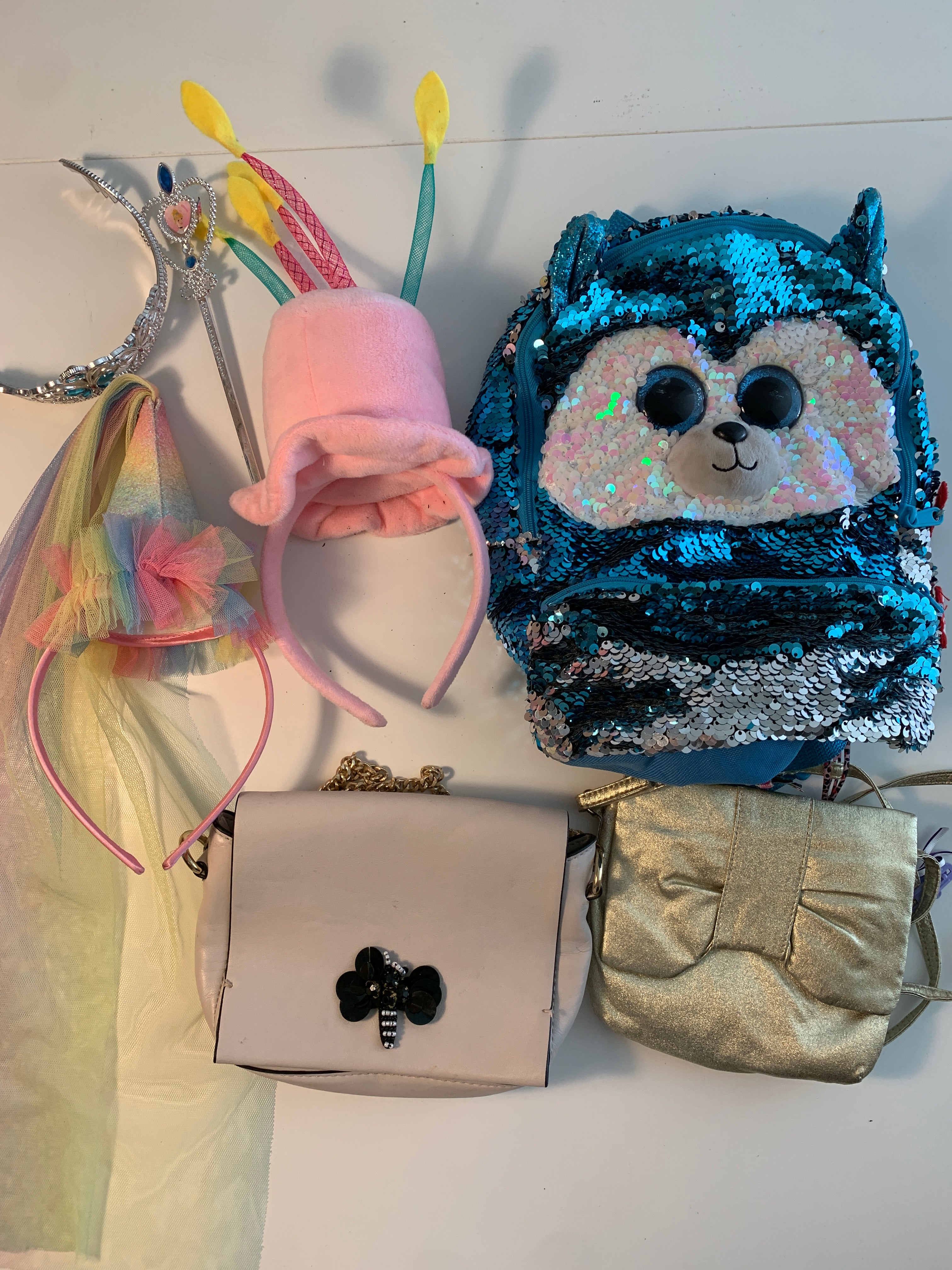Ty Beanie Boo paljettsekk og tilbehør
