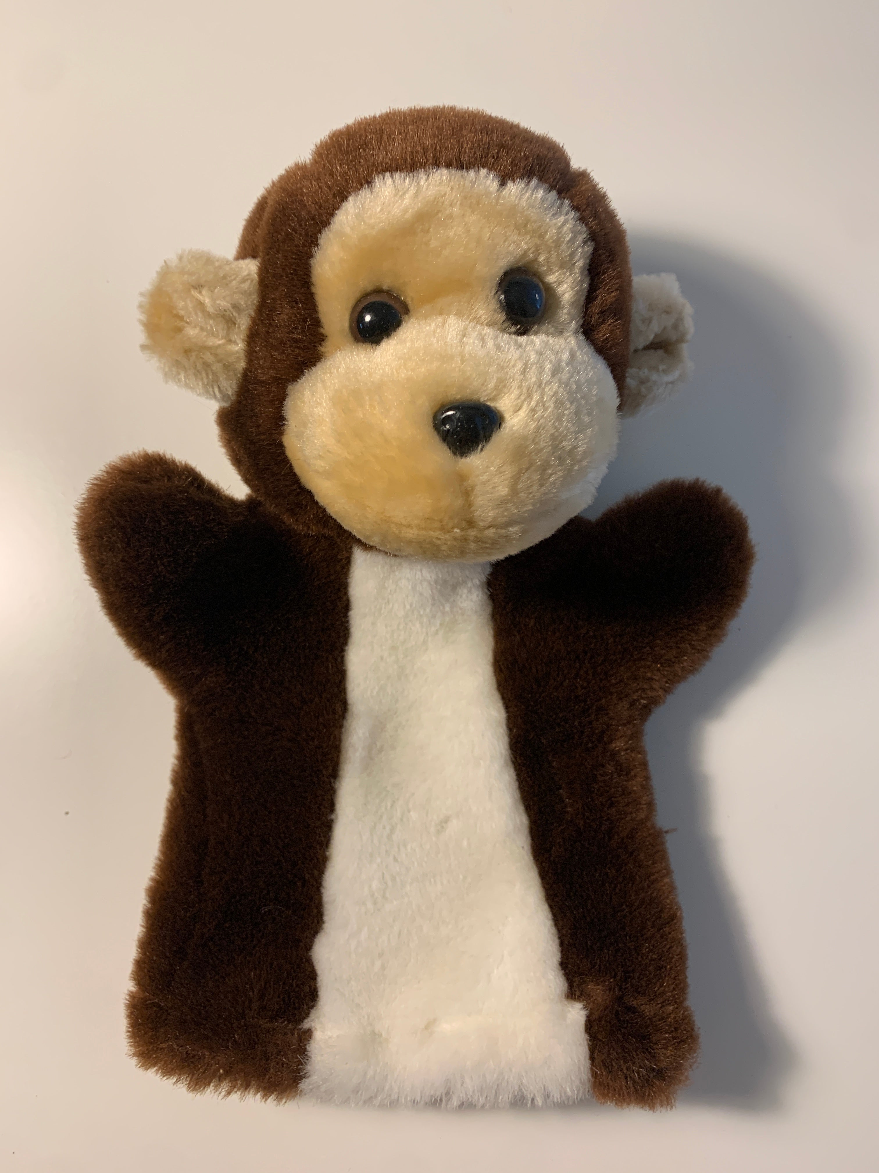 Ape hånddukke plysj