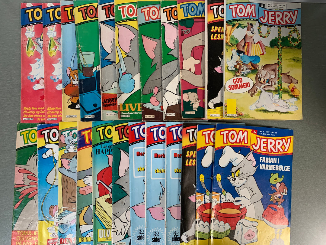 Tom & Jerry tegneseriehefter – stor samling