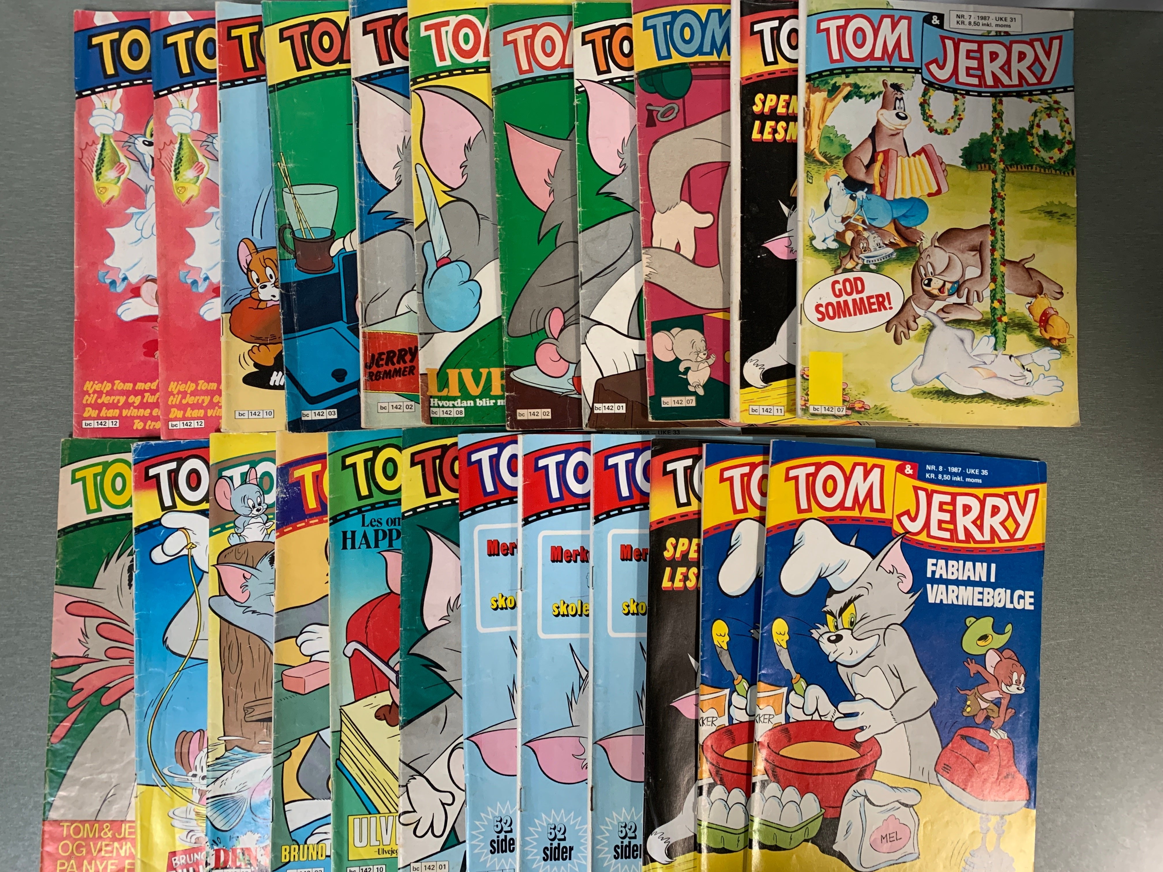 Tom & Jerry tegneseriehefter – stor samling