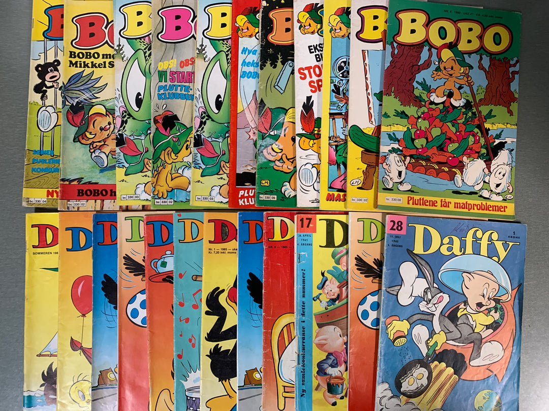 Bobo og Daffy tegneseriehefter – samling