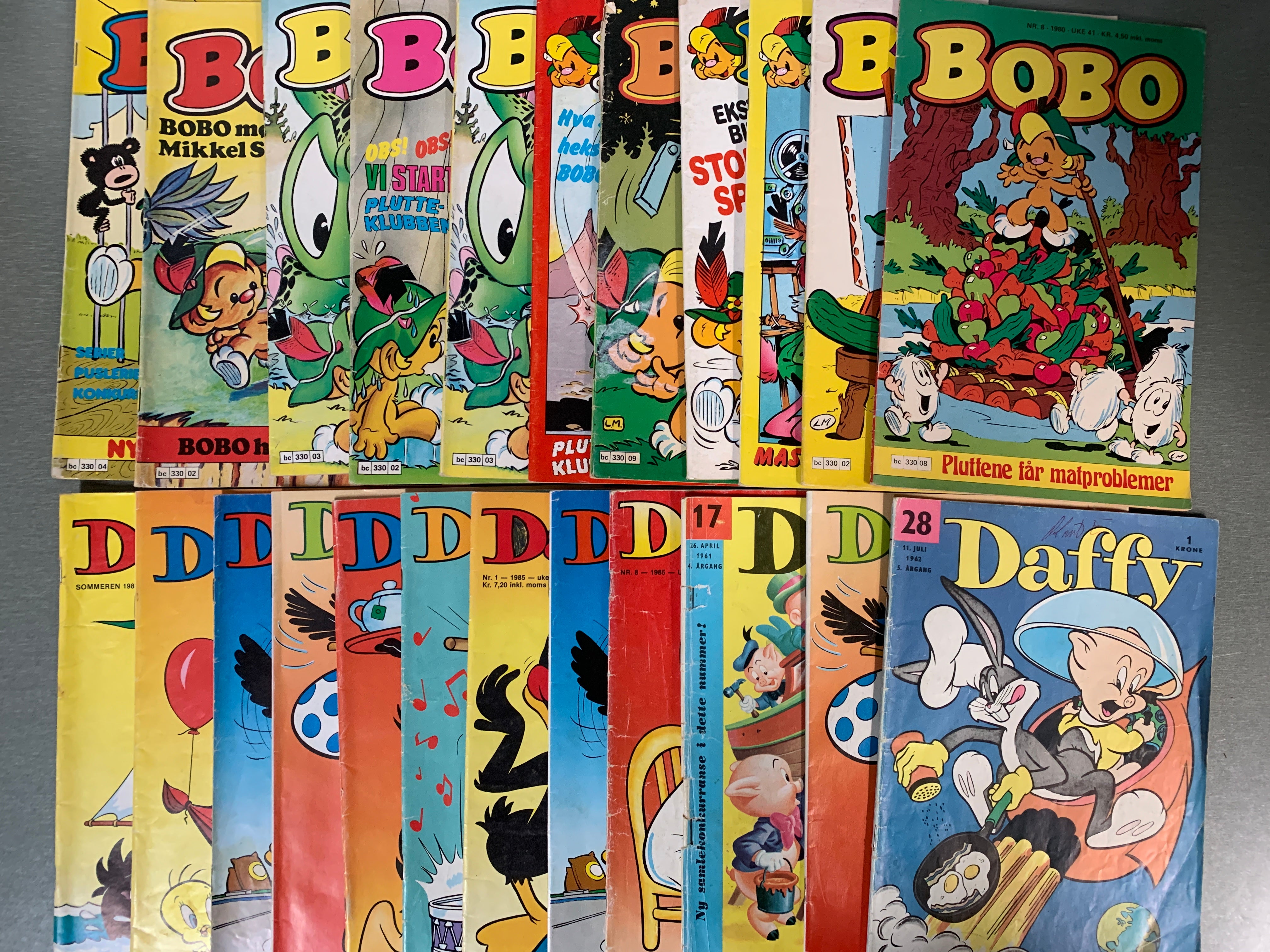 Bobo og Daffy tegneseriehefter – samling