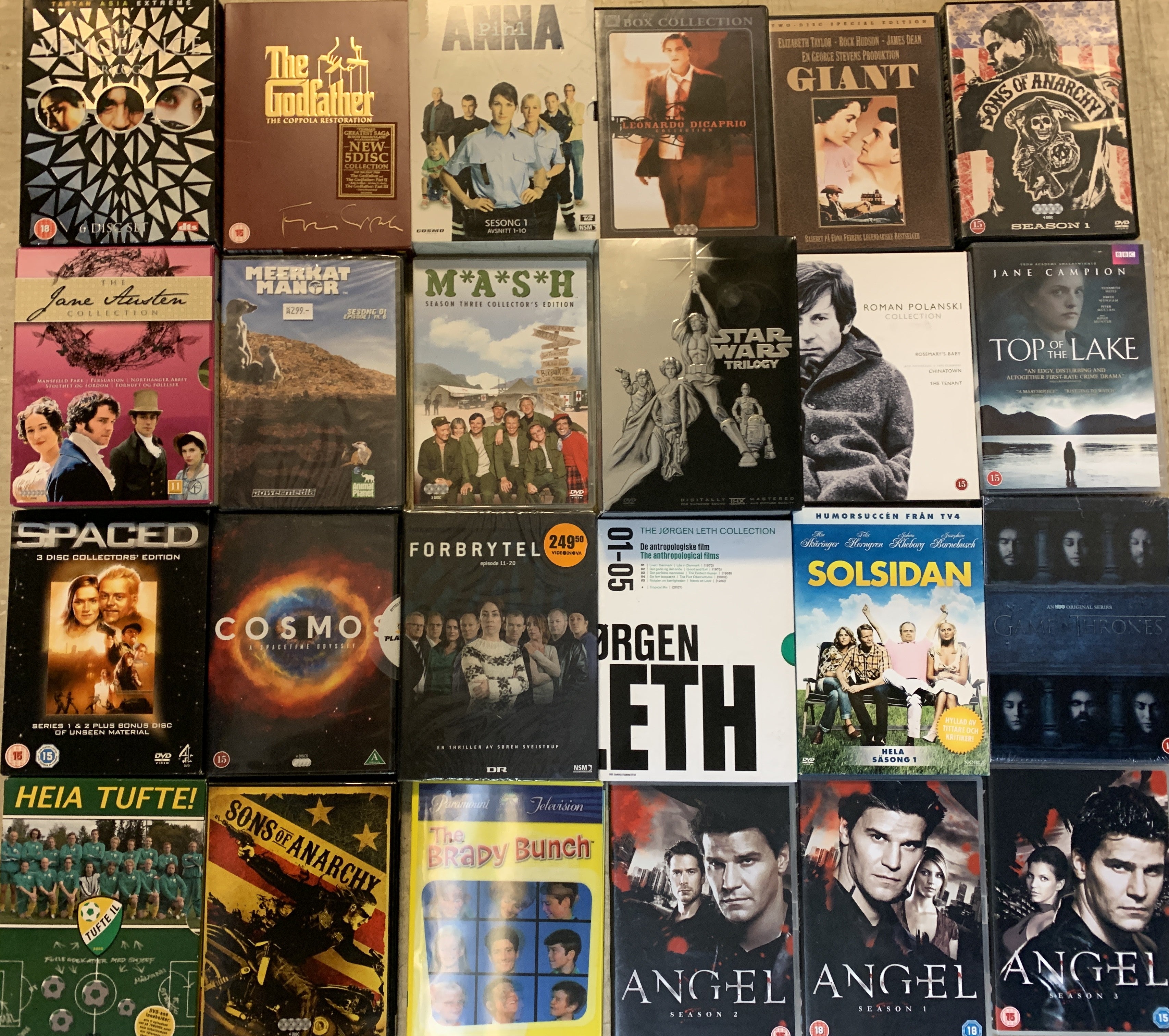Samling DVD samlebokser nr. 3