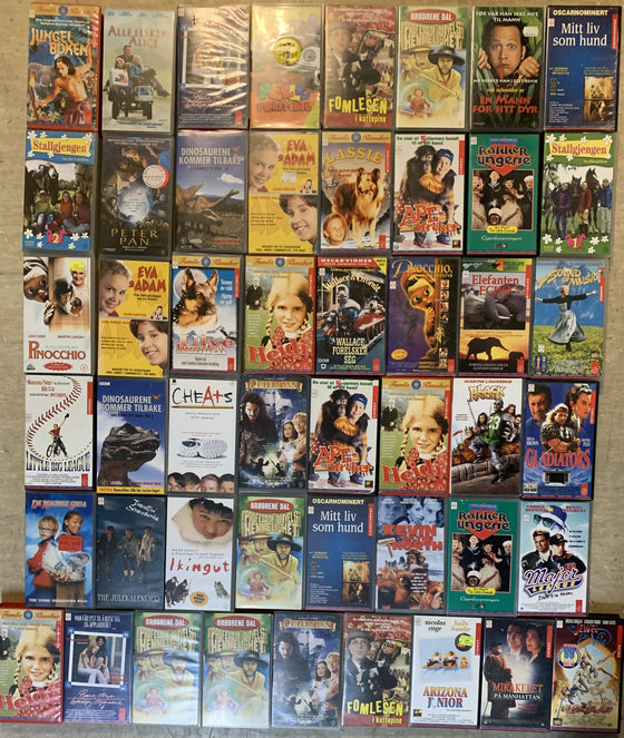 Samling VHS-filmer nr. 7