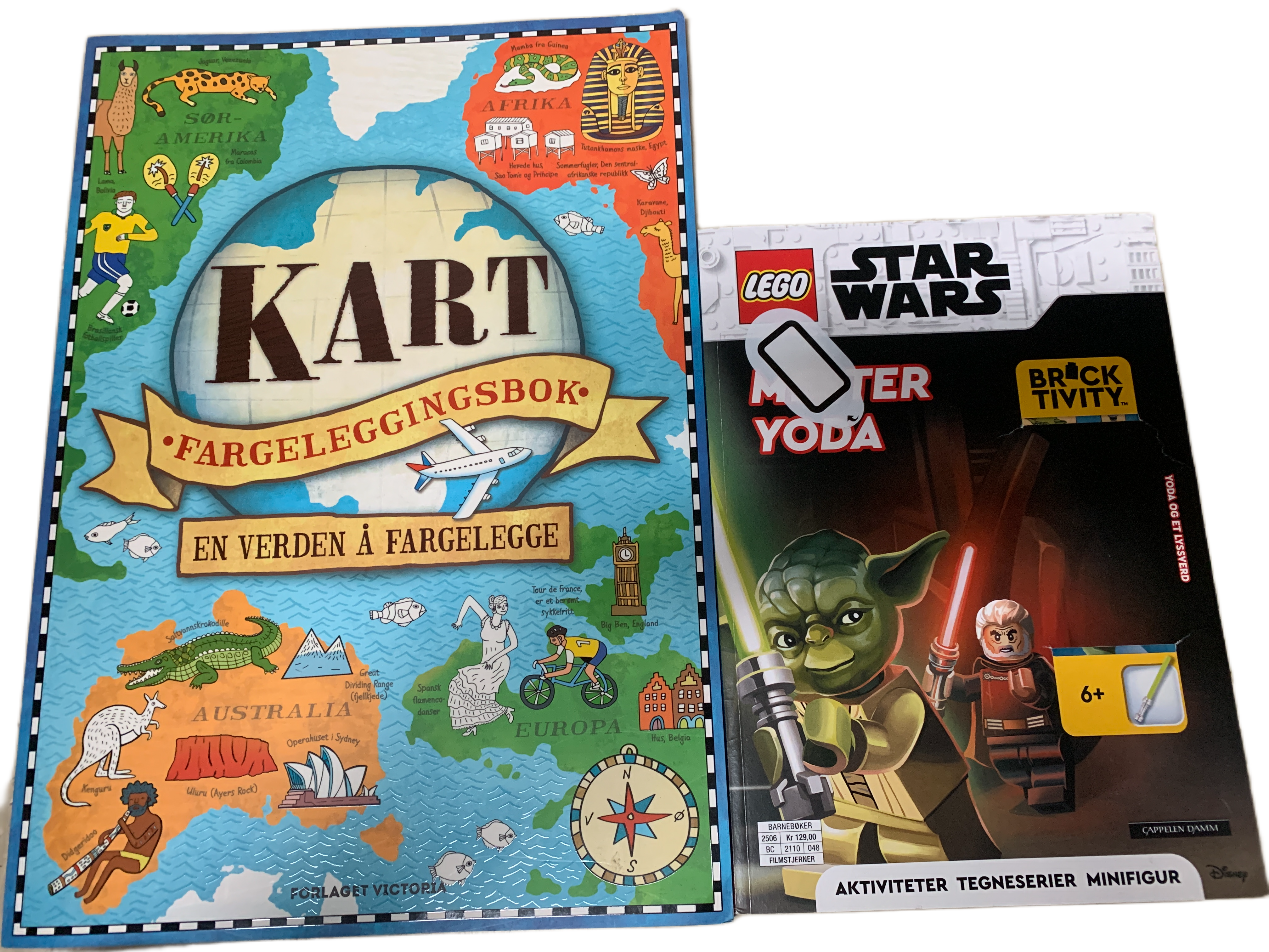 Kart Fargeleggingsbok og LEGO Star Wars Master Yoda