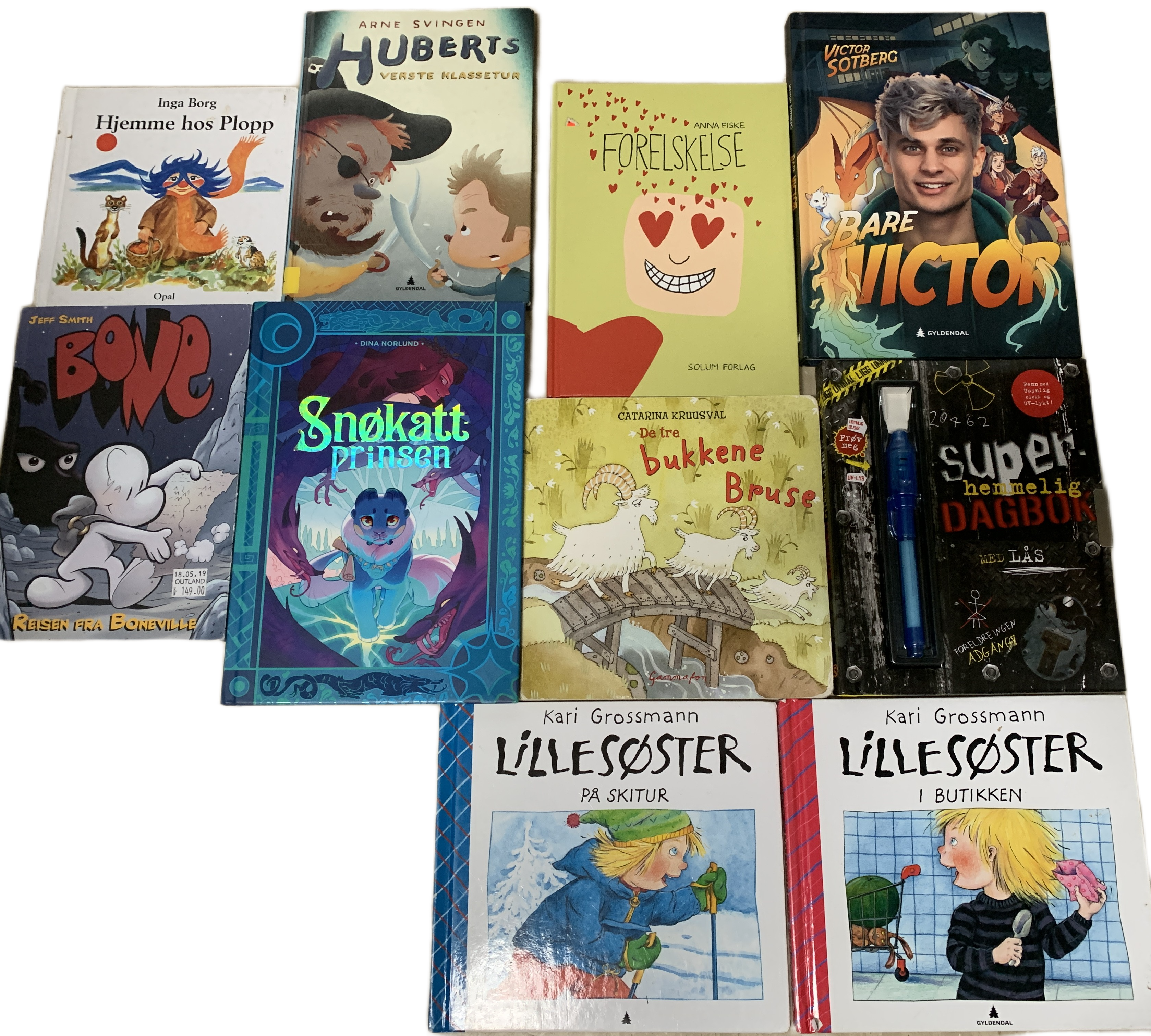Samling barne- og ungdomsbøker