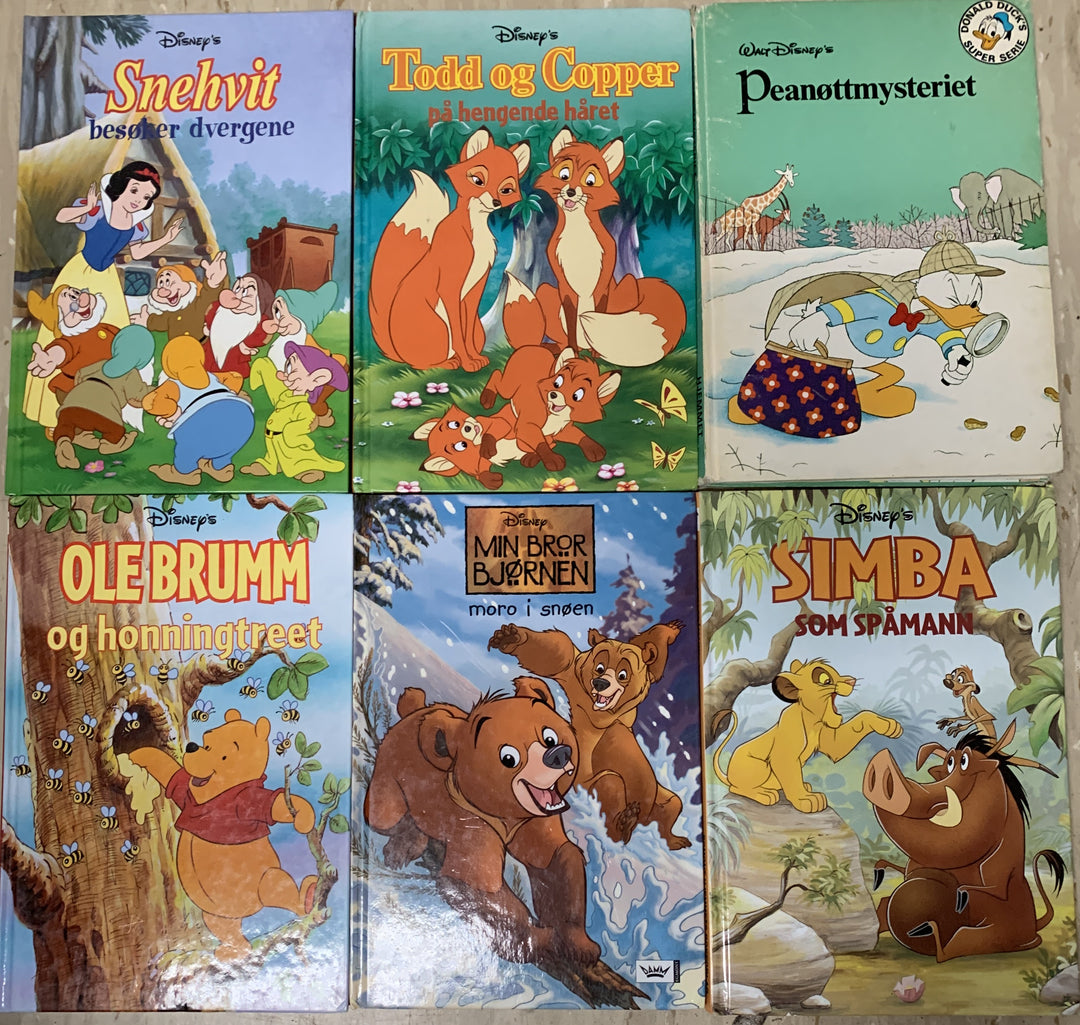 Disney Donald Duck Bokklubb – Samling 6 stk