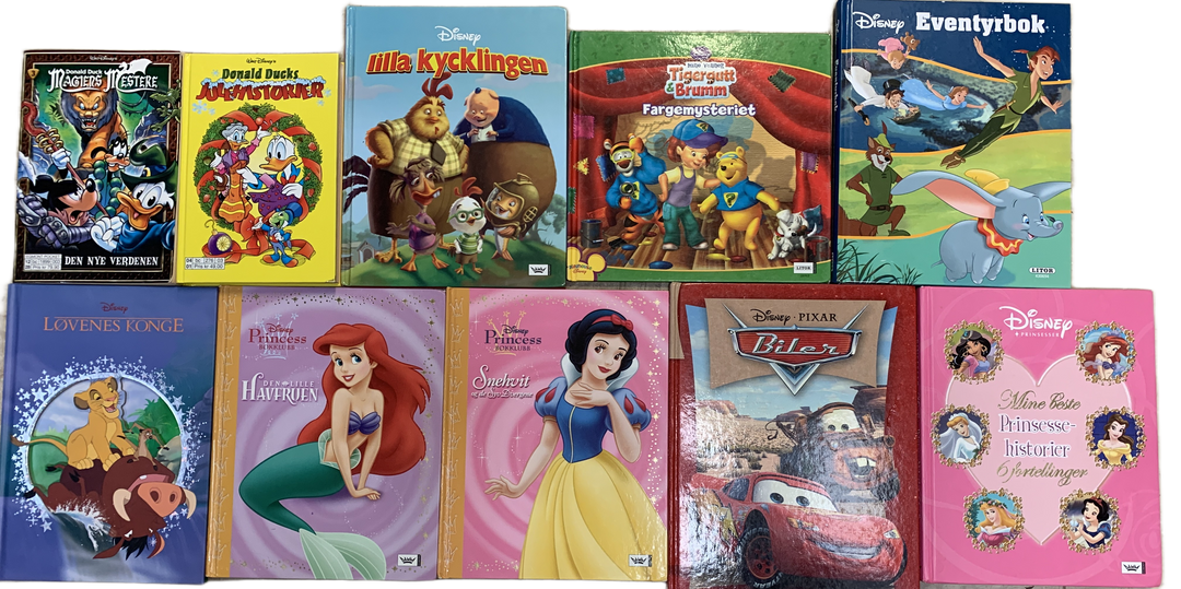 Disney Bokpakke med eventyr og prinsesser