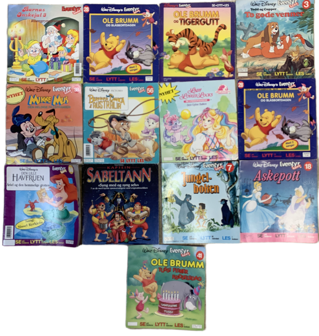 Samling Disney Eventyrbøker