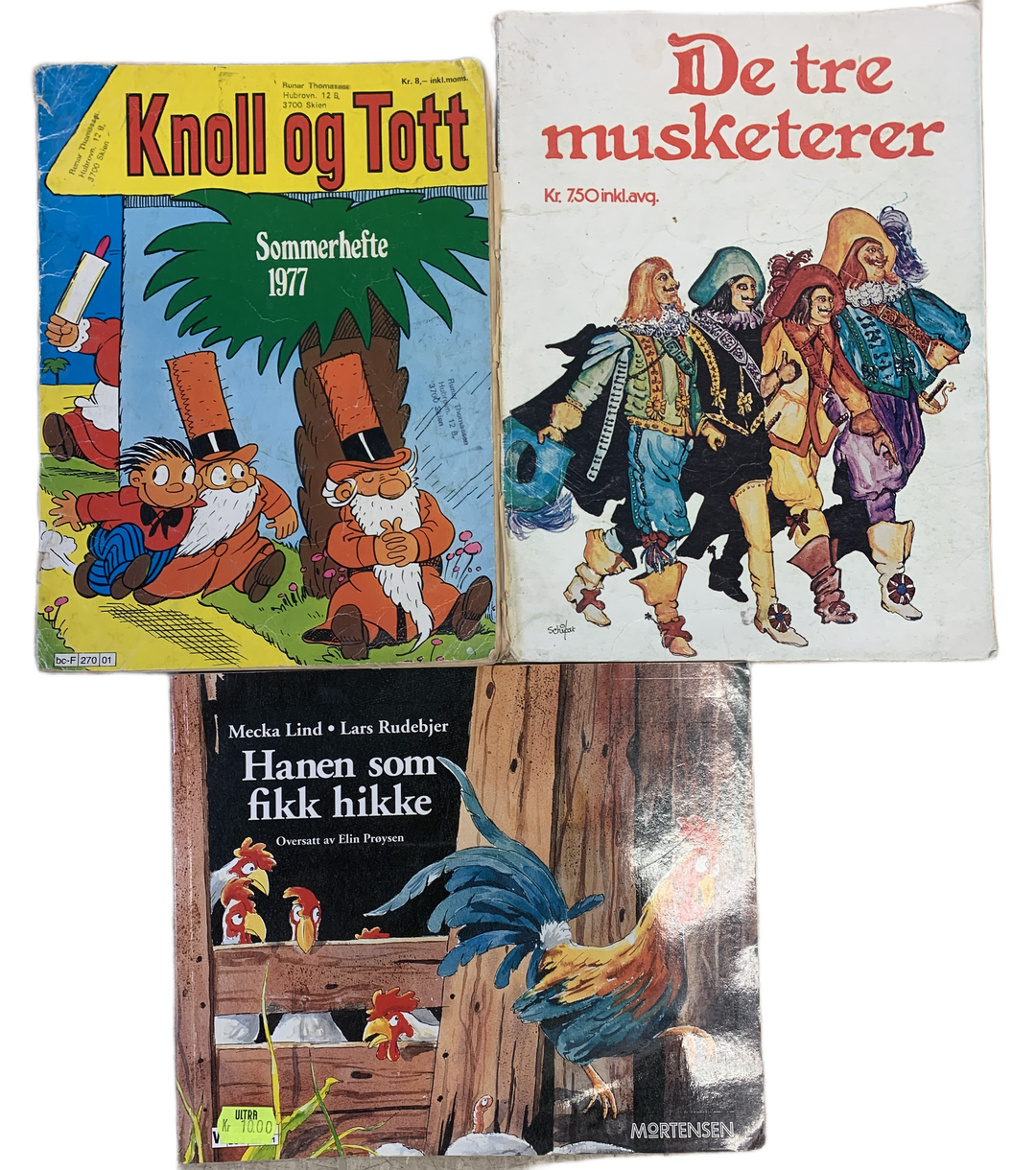 Samling bøker og hefter